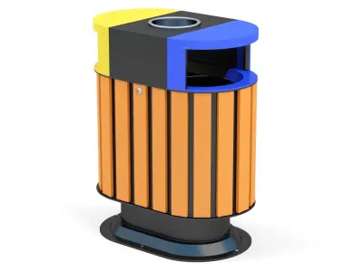 Trash Can Outdoor 06 3D model