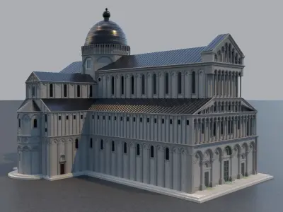 Cathedral church 3D model