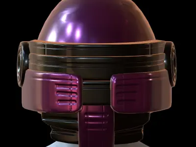 Gas mask helmet 3d model scifi Low-poly  Low-poly 3D model 235