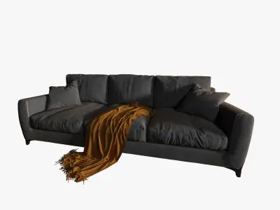 Realistic Sofa Furniture 3D model