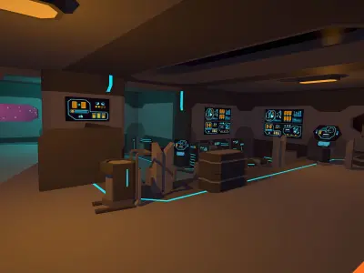 LowPoly SciFi Pack Low-poly 3D model