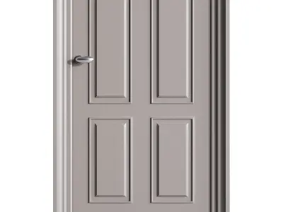 Modern entrance door 79 3D model