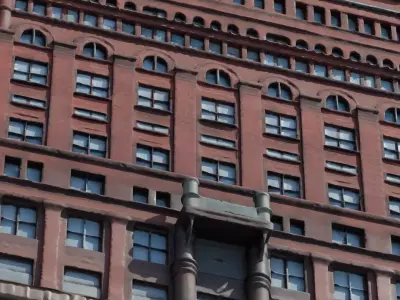 Historic Brick Building Realistic Urban Architecture Asset 3D model