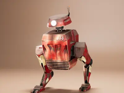 Two legged robot 3D model