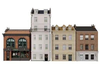 London houses 2 3D model