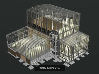 Building in structure 3D Model Pack