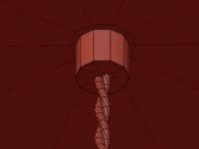 Untitled golden glass pendant light 3D model