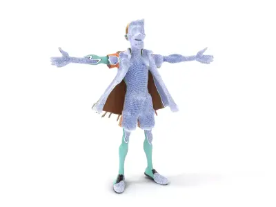 Zombie Character model pack Low-poly 3D model