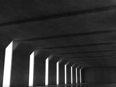 Sci Fi Tunnel 3D model 41
