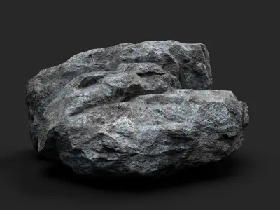 Rock 16-3 Low-poly 3D model