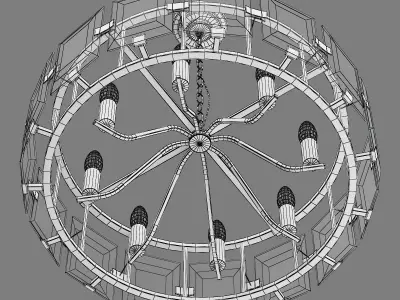 713287 Novara Lightstar hanging chandelier 3D model