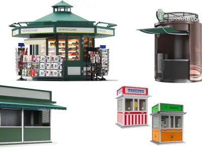  Detailed Kiosks Collection 
