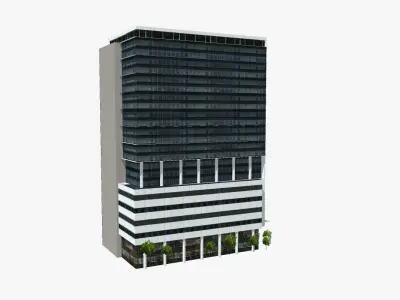 53 Albert Street Low-poly 3D model