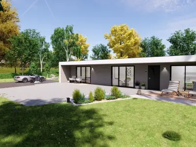 modern house on 75m2 TARA 75 Low-poly 3D model