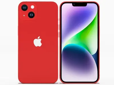iPhone 14 RED 3D model