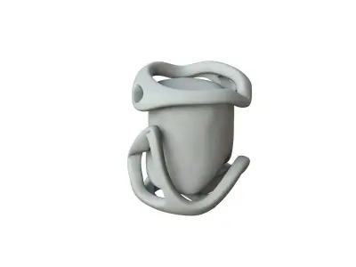 SciFi Shape Object Low Poly 43 Low-poly 3D model
