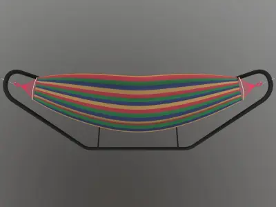 Hammock with Stand 3D model