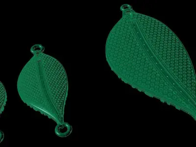 Leaf Pendant 3D print model buy