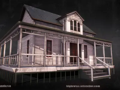 White House Low-poly 3D model