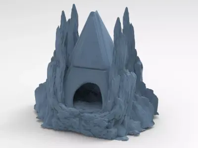 Tutankhamun sand rocks 3D model