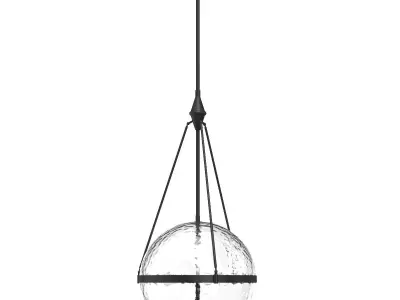 Alora Lighting PD306418MBWC LED Matte Black Harmony Lighting 3D model