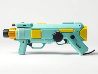 Stylized Electric Combat Staff model pack Low-poly 3D model