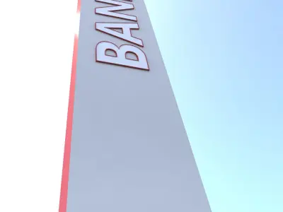 Bank Building-02 3D model