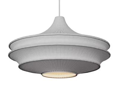 Saint VII Crochet Pendant Lamp corona Low-poly 3D model