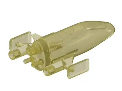 Transparent Space Ship Toy 3D model