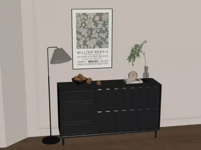 Modern minimalist home decor 3D model