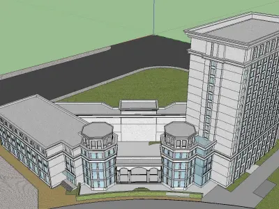 vacation spot-Resort-Fashion Leisure Hotel-0182 3D model