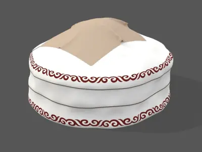Yurt Kazakh Low-poly 3D model