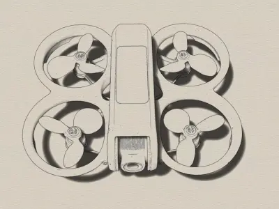 DJI AVATA2 FPV Quadcopter 3D Printable Model  3D print model