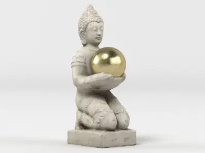 Buddha Statue Collection 3D model