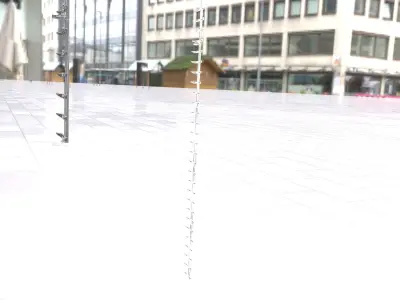 Iron Ladder for Concrete Poles - Object 126 Low-poly 3D model