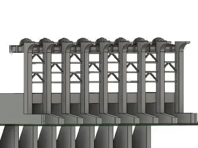 Dam for Hydropower Plant 3D print model