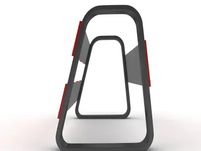 Traffic Barricade 3D model