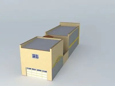 Storefront Townhouse Free 3D model