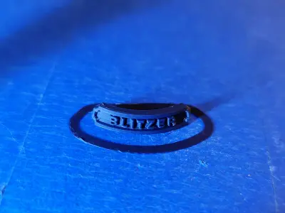 Custom nameplate for miniature bases 3D print model