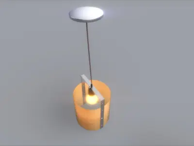 modern hanging lamp 3D model purchase