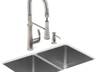 RUVATI kitchen sink Free 3D model