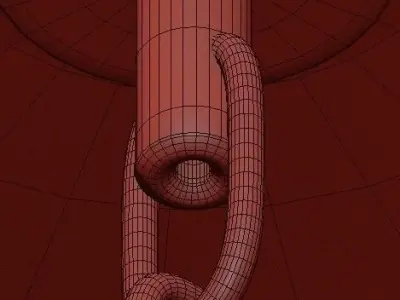 SPENCER HOOP CHANDELIER 2 3D model