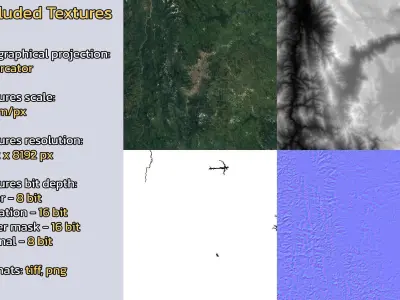Medellin Colombia City Landscape 3D Model 3D model