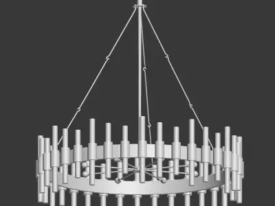 Haskell Large Chandelier Arteriors Home 3D model