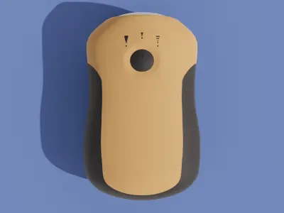 Crank-powered Pocket Flashlight 3D model