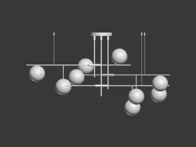 Technum Chandelier Lampatron 3D model