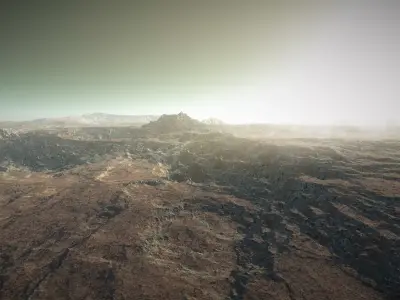 Mars Landscape 4K 3D model