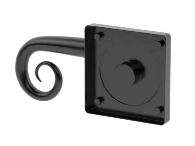 Square Stonebridge Curl Door Handle  3D model