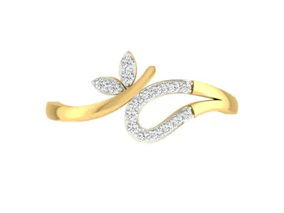 Women Ring  Render 3dm STL OBJ FBX Details 3D print model 17