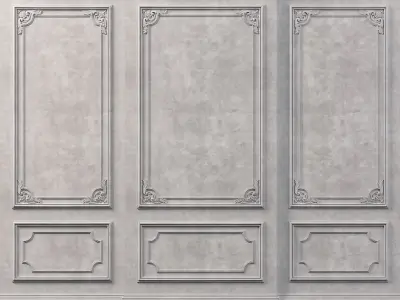 Wall Molding  Low-poly 3D model